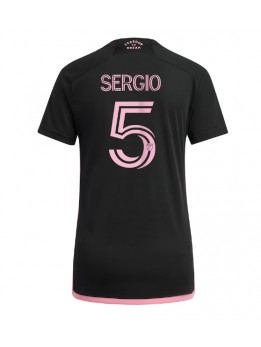 Inter Miami Sergio Busquets #5 Auswärtstrikot für Frauen 2023-24 Kurzarm